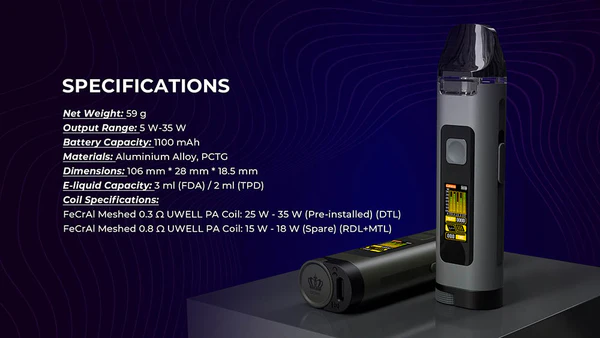 Uwell Crown D Pod Mod 35w王冠 聯名款