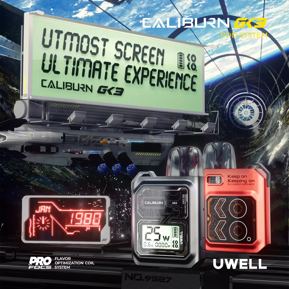 UWELL Caliburn GK3 POD Kit 咖哩棒