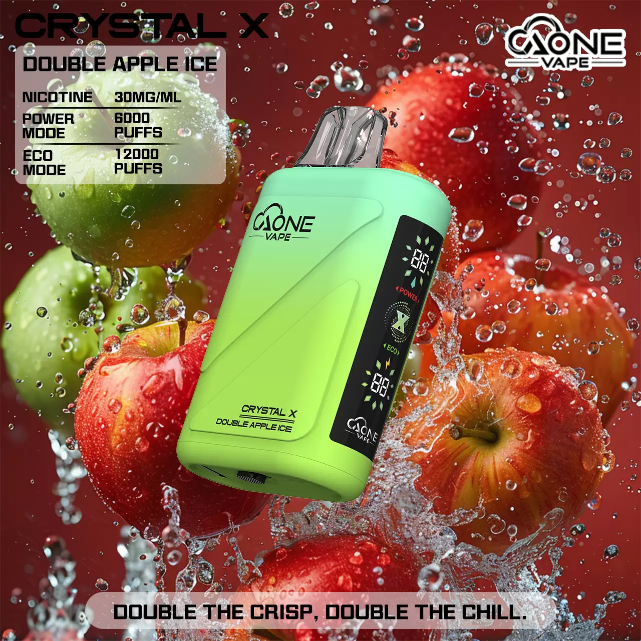 AONE Crystal X 水晶 2 代｜16000 口大容量一次性電子煙