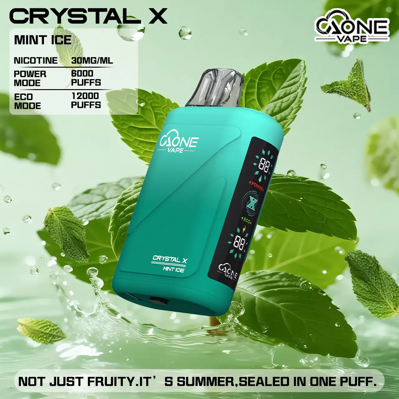 AONE Crystal X 水晶 2 代｜16000 口大容量一次性電子煙