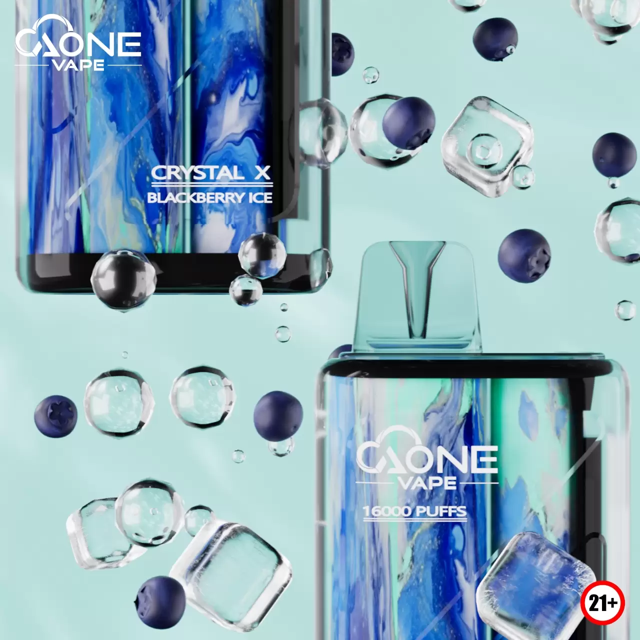 AONE VPAE CRYSTAL X 水晶 16000口Puffs 一次性拋棄式電子煙